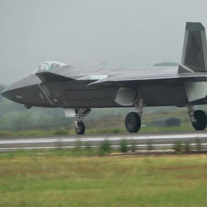 The PLA drills near Taiwan since Tuesday have included its J-20 stealth fighter jet. Photo: Weibo