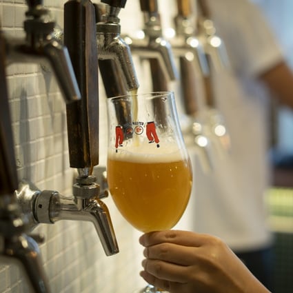 A beer being poured at Second Draft in Causeway Bay. Hong Kong’s bar scene is once again calling the shots with a glut of new bar openings. Photo: Second Draft