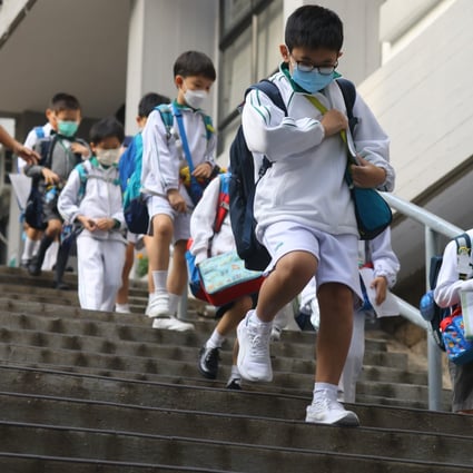 Primary school pupils will start the new academic year with half-day classes until further notice. Photo: Dickson Lee / SCMP