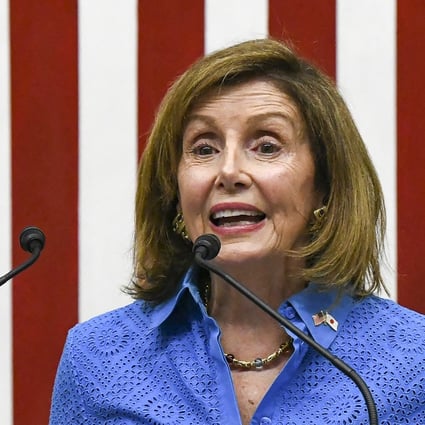 US House Speaker Nancy Pelosi attends a press conference at the US Embassy in Tokyo on Friday, August 5, 2022, at the end of her Asian tour, which included a visit to Taiwan. Photo: AFP