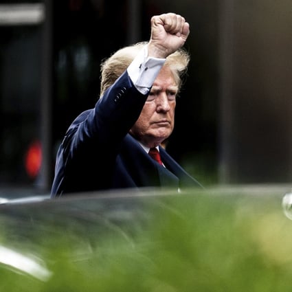 Former president Donald Trump departing Trump Tower in New York last Wednesday. Photo: AP