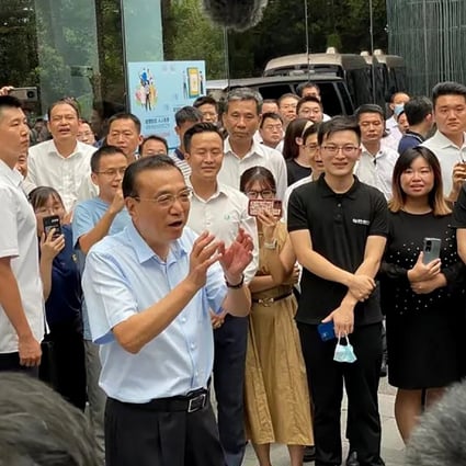 Chinese premier Li Keqiang visits Shenzhen on August 16, 2022. Photo: Twitter