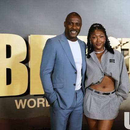Isan Elba, the daughter of British veteran actor Idris Elba, wears Miu Miu for the red carpet premiere of her dad’s film Beast. Photo: @isanelba/Instagram