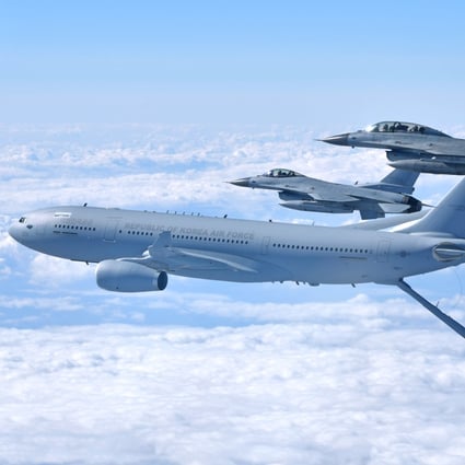 South Korea’s KF-16 fighters and KC-330 aerial tanker take part in Pitch Black 2022, which kicked off in Australia’s Northern Territory on Friday. Photo: dpa