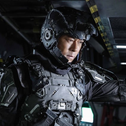 Louis Koo in a still from Warriors of Future (category IIB), directed by Ng Yuen-fai and co-starring Lau Ching-wan and Carina Lau. The ambitious, big-budget sci-fi adventure sets new standards for Hong Kong special effects filmmaking.