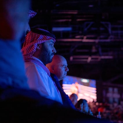 Saudi Crown Prince Mohammed bin Salman attends heavyweight title fight between Oleksandr Usyk and Anthony Joshua in Jeddah. Photo: Reuters