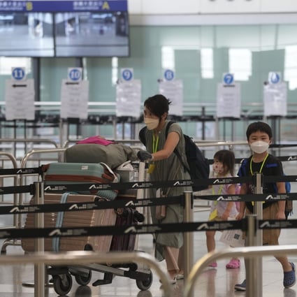 Travellers arrive at Hong Kong International Airport in Chek Lap Kok. Photo:  SCMP / Sam Tsang