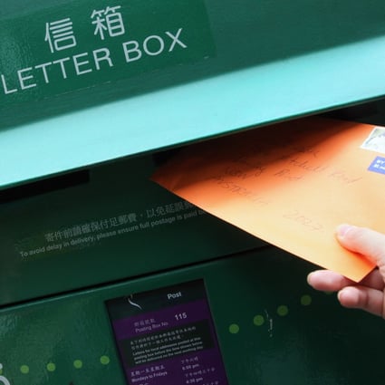 Posting a letter is set to cost you more from next month. Photo: SCMP