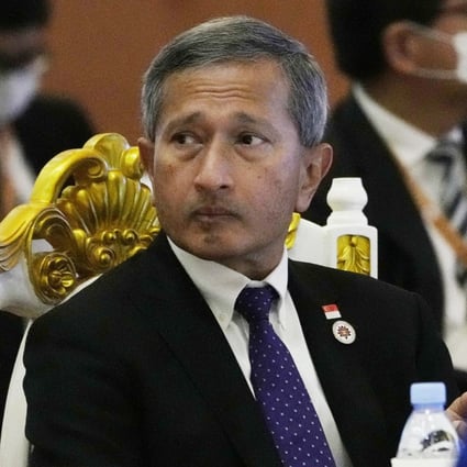 Singapore’s Foreign Minister Vivian Balakrishnan during the Asean foreign ministers meeting in Cambodia this month. He says he is worried about rising US-China tension spiralling out of control. Photo: AP