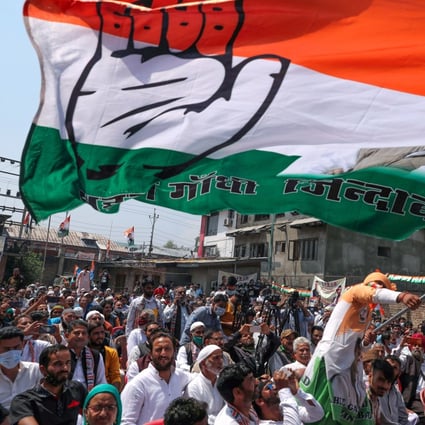 Rahul Gandhi and 100 of his Congress party members will march across India for five months, covering 12 out of the country’s 28 states. Photo: EPA-EFE