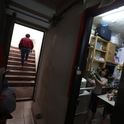 Conditions inside a sub-divided flat in Cheung Sha Wan, which the government hopes to alleviate with a new assistance programme for disadvantaged children. Photo: Jonathan Wong.
