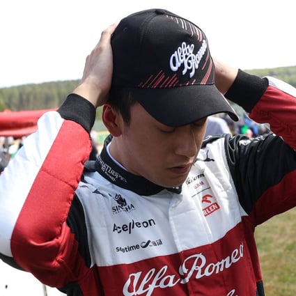 Alfa Romeo’s Chinese driver Zhou Guanyu gets ready to compete in the Belgian Formula One Grand Prix at Spa-Francophones. Photo: AFP