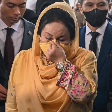 Rosmah Mansor, wife of former Malaysian prime minister Najib Razak, arrives at the High Court in Kuala Lumpur, on Thursday. Photo: AFP