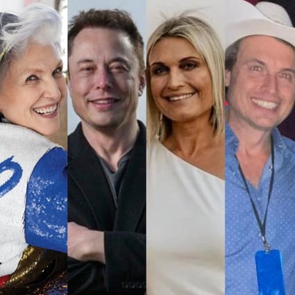Errol, Maye, Elon, Tosca and Kimbal Musk are all multimillionaires – but some should be picking up the family dinner tab more than others. Photos: AFP; @mayemusk, @elonrmuskk, @ilon_mask_1000, @mayemusk/Instagram