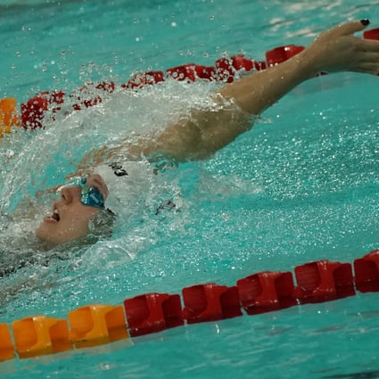Siobhan Haughey in action in the individual medley at the time trial at Victoria Park Swimming Park. Photo: Felix Wong