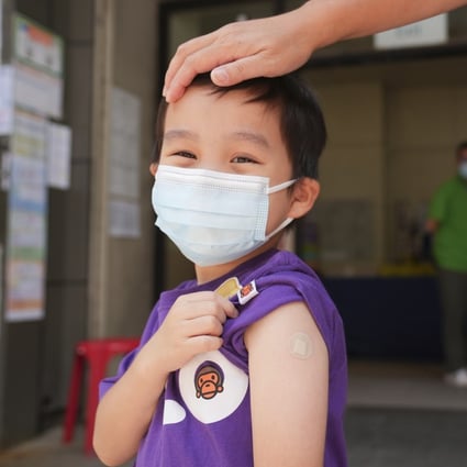 Vaccination centres have reported an increase in the number of young children receiving shots against Covid-19. Photo: Sam Tsang