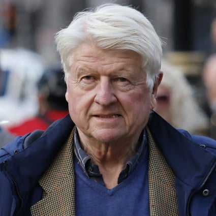Stanley Johnson says he plans to return to China in the spring to film a documentary series that faced difficulties because of Covid-19 protocols. Photo: AFP