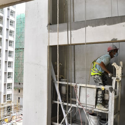 A construction site in China’s southern Hainan province. Photo: Xinhua