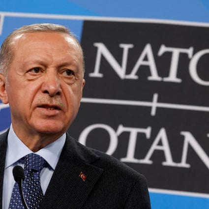 Türkiye’s President Recep Tayyip Erdogan at a Nato summit news conference in Madrid, Spain, on June 30. The country is a key example of how reforms have boosted the power of the executive to better protect national interests. Photo: Reuters