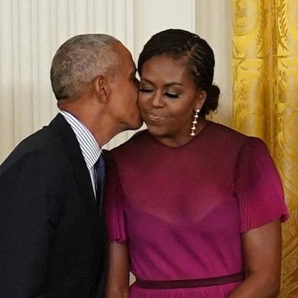 Barack and Michelle Obama unveil presidential portraits at White House