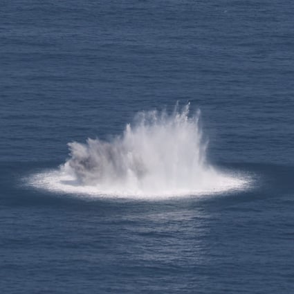 Hong Kong police destroy underwater mine filled with more than 220kg of ...