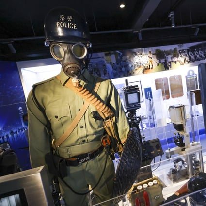 The Police Museum’s refurbishment features more than 300 exhibits displaying  uniforms, armbands and emblems. Photo: Dickson Lee