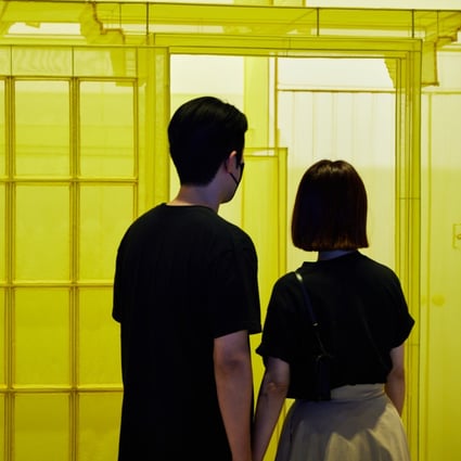 Visitors admire a work by Korean artist Do Ho Suh at Frieze Seoul. The art fair’s success has cemented South Korea’s status as a player in the global art market. Photo: Frieze Seoul