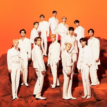 A promotional poster for Seventeen’s 2022 “Be the Sun” world tour. The group’s recent concerts in the US show how the 13 members have grown. Photo: Pledis Entertainment