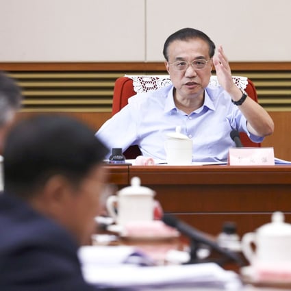 Premier Li Keqiang presides over a special meeting of the State Council in Beijing on Thursday. Photo: Xinhua