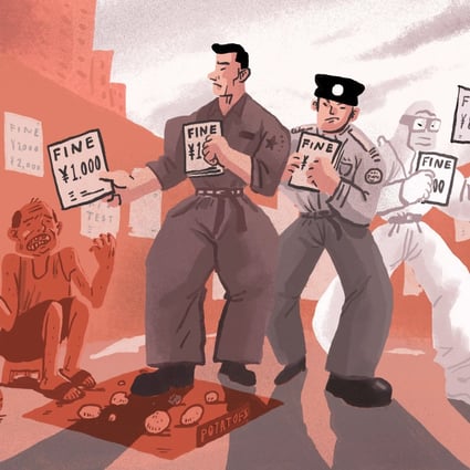 Heavy fines have become an increasingly common measure as local governments in China seek to bring in much needed revenue, revealing the tip of the iceberg for China’s fiscal predicament. Illustration: Brian Wang