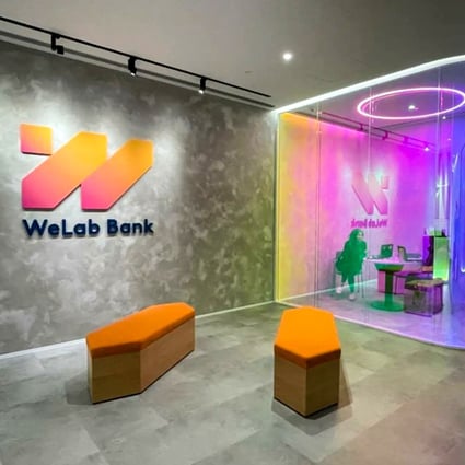 WeLab’s office in Hong Kong. The lender has grown rapidly providing online lending with mainland partners and virtual banking services in Hong Kong. Photo: WeLab
