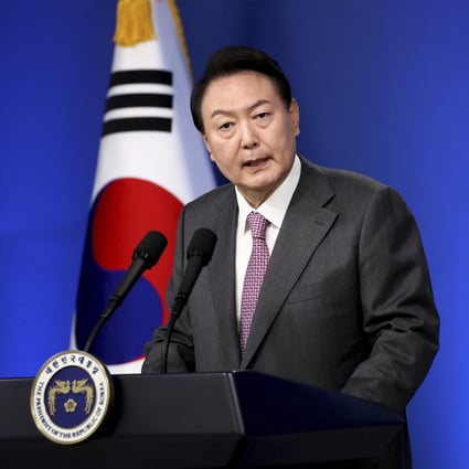 South Korea’s conservative President Yoon Suk-yeol faces a diplomatic test with a debut address at the UN on Tuesday as the mounting Sino-US rivalry makes Seoul’s balancing act between the two superpowers increasingly difficult, analysts said. Photo: Pool via AP/ File