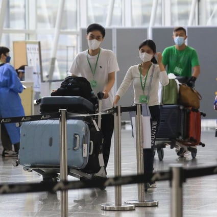 Health experts have suggested reducing the number of tests for travellers and limiting their movements under the vaccine pass as part of easing Hong Kong’s entry restrictions. Photo: Xiaomei Chen
