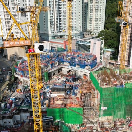 The construction site of Ko Wang Court at Yau Tong. Applications to buy flats at this estate will open on September 29, 2022. Photo: Sam Tsang