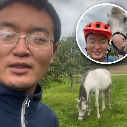 A Chinese man recently in the news for his plan to travel on horseback from Europe to China is in the headlines again after he was accused of animal cruelty. Photo: SCMP composite