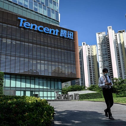 Tencent headquarters in Shenzhen, in China’s southern Guangdong province. Photo: AFP
