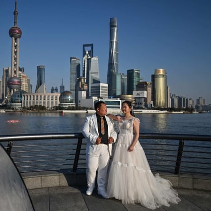 Young Chinese are becoming more reluctant to get married and have children due to fast-changing socioeconomic conditions. Photo: AFP
