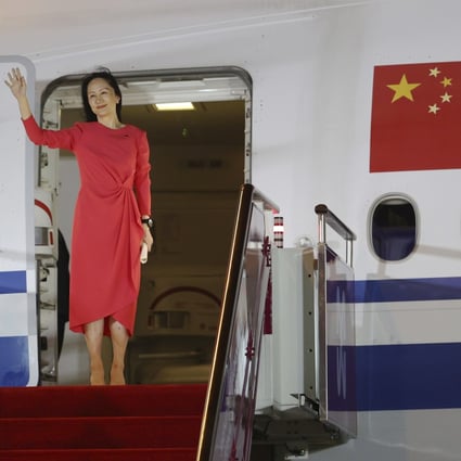 Huawei executive Meng Wanzhou waves as she arrives at Shenzhen Baoan International Airport on September 25, 2021, after almost three years fighting US extradition charges from Vancouver. In recent years, China’s international image and appeal have deteriorated, to the detriment of Chinese people and companies abroad. Photo: Xinhua