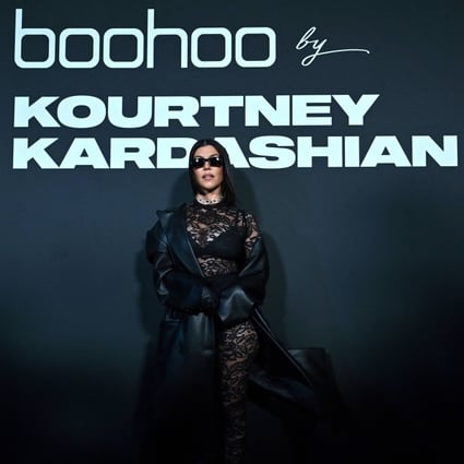 Kourtney Kardashian’s collaboration with fast-fashion company Boohoo as a “sustainability ambassador” faced a backlash when it was announced. Photo: Angela Weiss/AFP