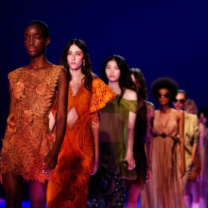 Models display outfits by Alberta Ferretti from her spring/summer 2023 collection during the Milan Fashion Week in Milan, Italy, on September 21. Photo: Reuters