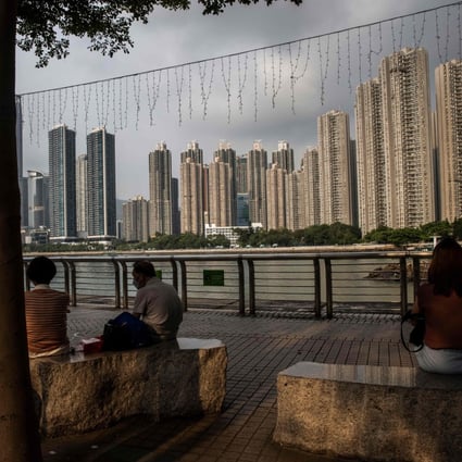 The promenade in the Tsing Yi district of Hong Kong. An index measuring overall home prices slumped to 368.2 in August from 376.7 in July, according to official data released on Wednesday by the Rating and Valuation Department. Photo: AFP