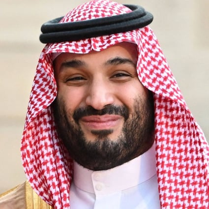 Saudi Crown Prince Mohammed bin Salman smiles as he arrives at the Elysee Palace in Paris in July. Photo: AFP