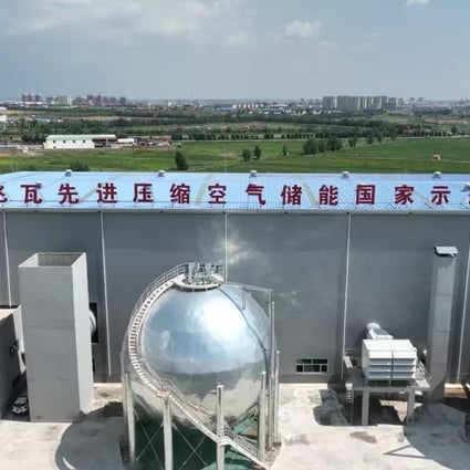 Chinese scientists have improved the storage efficiency of compressed air gathered from renewable energy sources. Photo: Handout