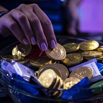 Bitcoin-themed chocolates at the TOKEN2049 in Singapore, on Sept. 28, 2022. Photo: Bloomberg