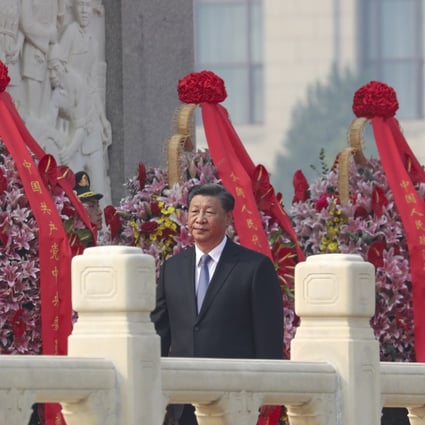 Xi Jinping at the ceremony in Beijing. Photo: Simon Song