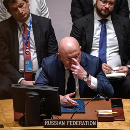 Russian ambassador to the UN Vassily Nebenzia attends a Security Council meeting to discuss the Nord Stream pipeline leaks on September 30. Photo: AFP