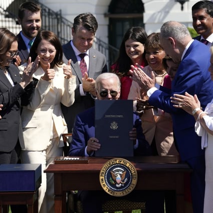 US President Joe Biden signed the Chips and Science Act into law in August. Photo: TNS