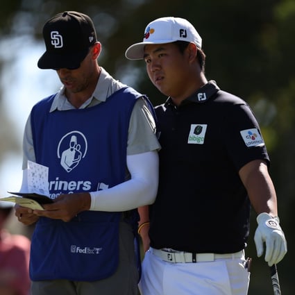 Tom Kim to tee off on 8 during the second round of the Shriners Children’s Open. Photo: Getty Images