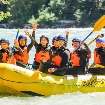 Outings like this rafting trip in Squamish, British Columbia in August have helped Hong Kong immigrants to Canada acclimate to their new home. Photo: Colin Liu