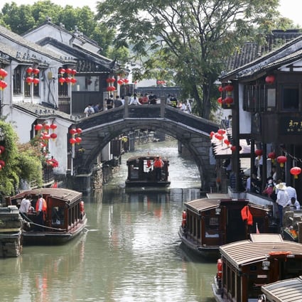 Tourists soak up the sights Suzhou, Jiangsu province, on October 1, the first day of China’s week-long National Day holiday. Photo: Xinhua